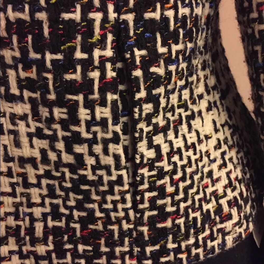 Jones New York Wool Blend Tweed Zip Jacket 14 - Picture 6 of 8
